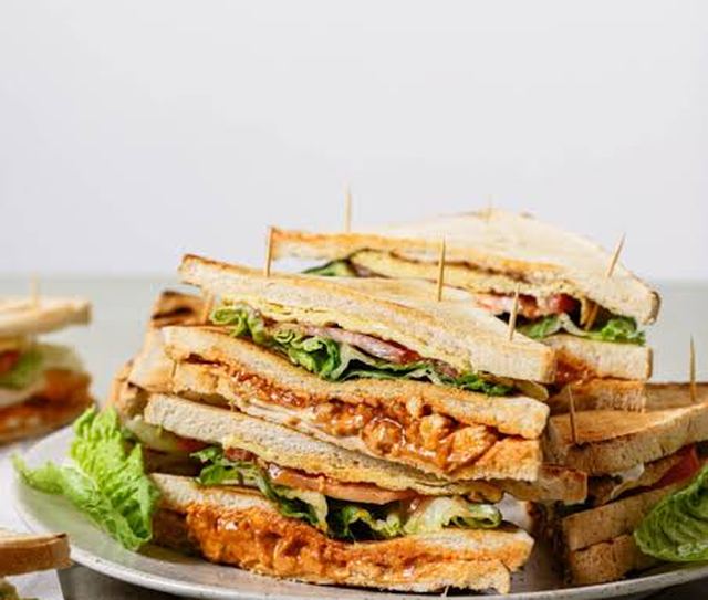 Chicken Tikka Club Sandwich
